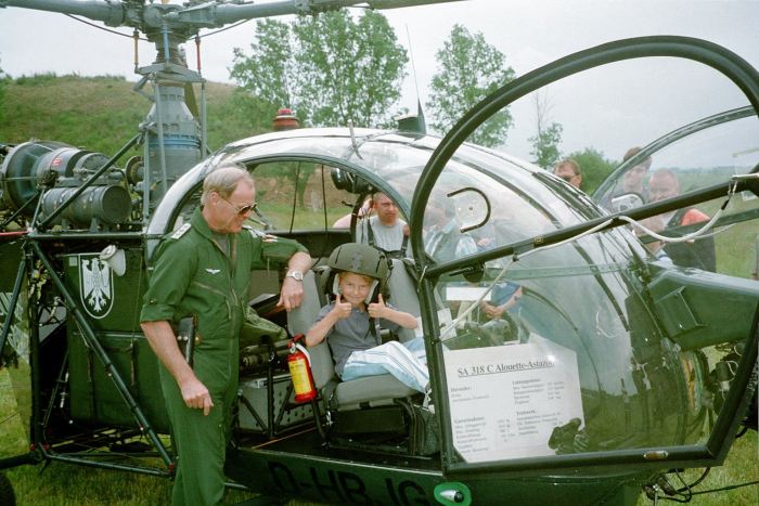 Der Bundesgrenzschutz war auch zu Besuch - Zeltlager Petersberg 2001